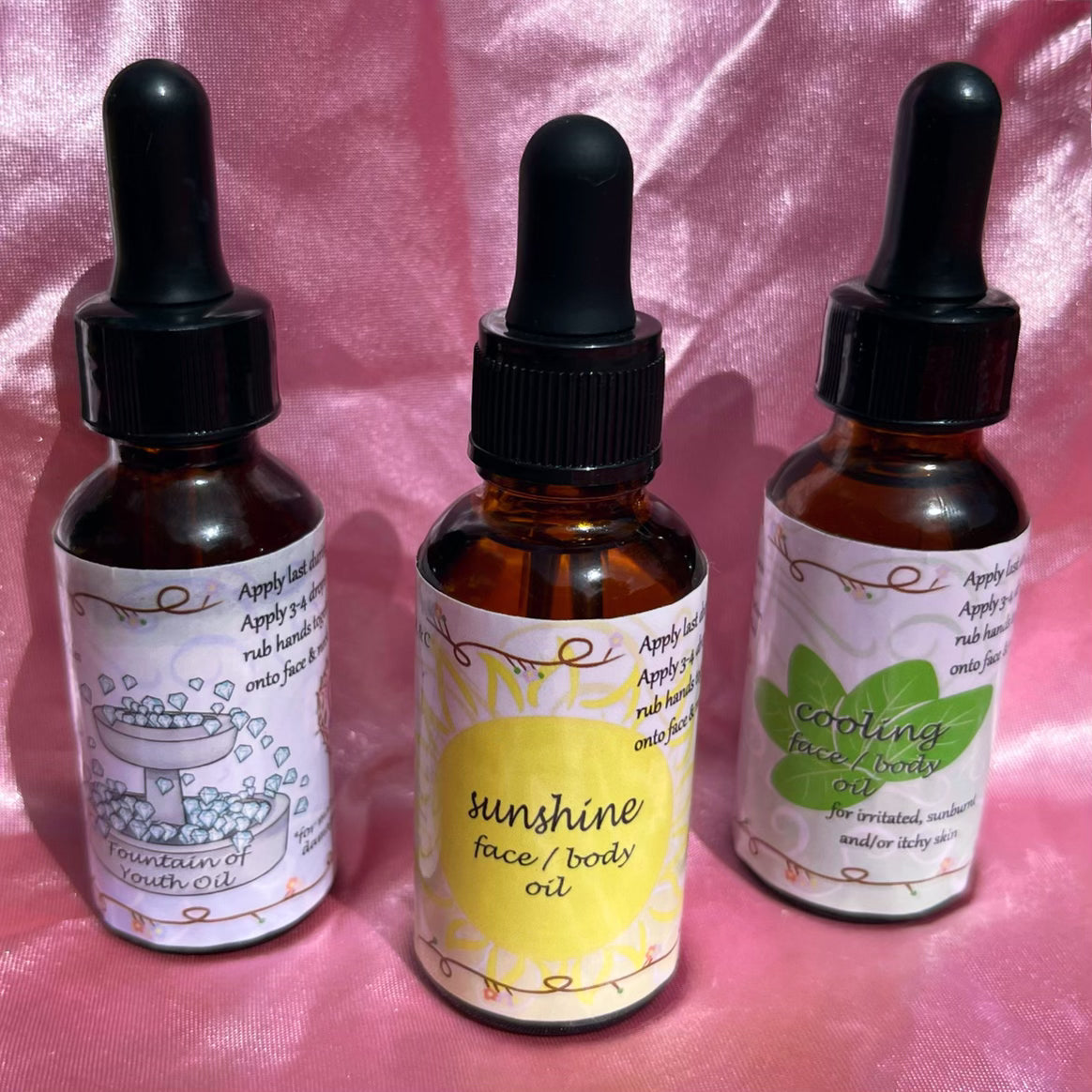 skin/intention oils