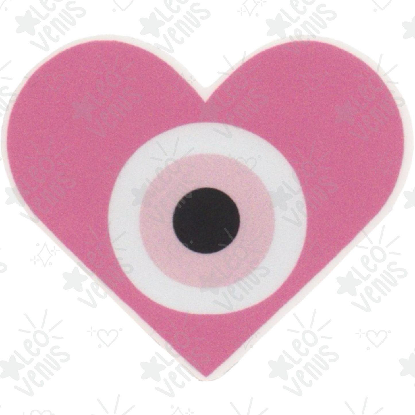 Evil Eye Heart Sticker