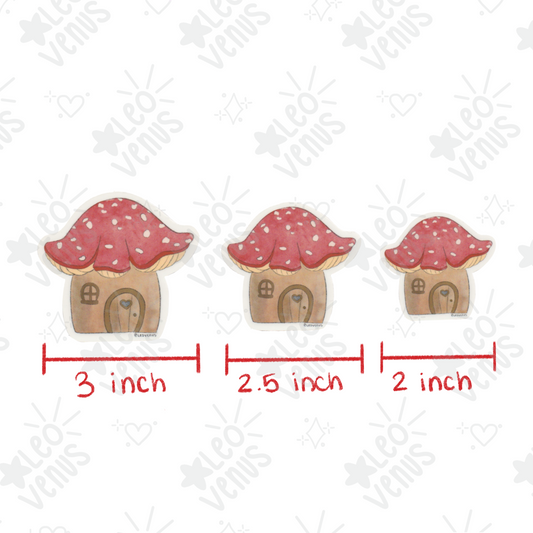 Mushroom Home Sticker