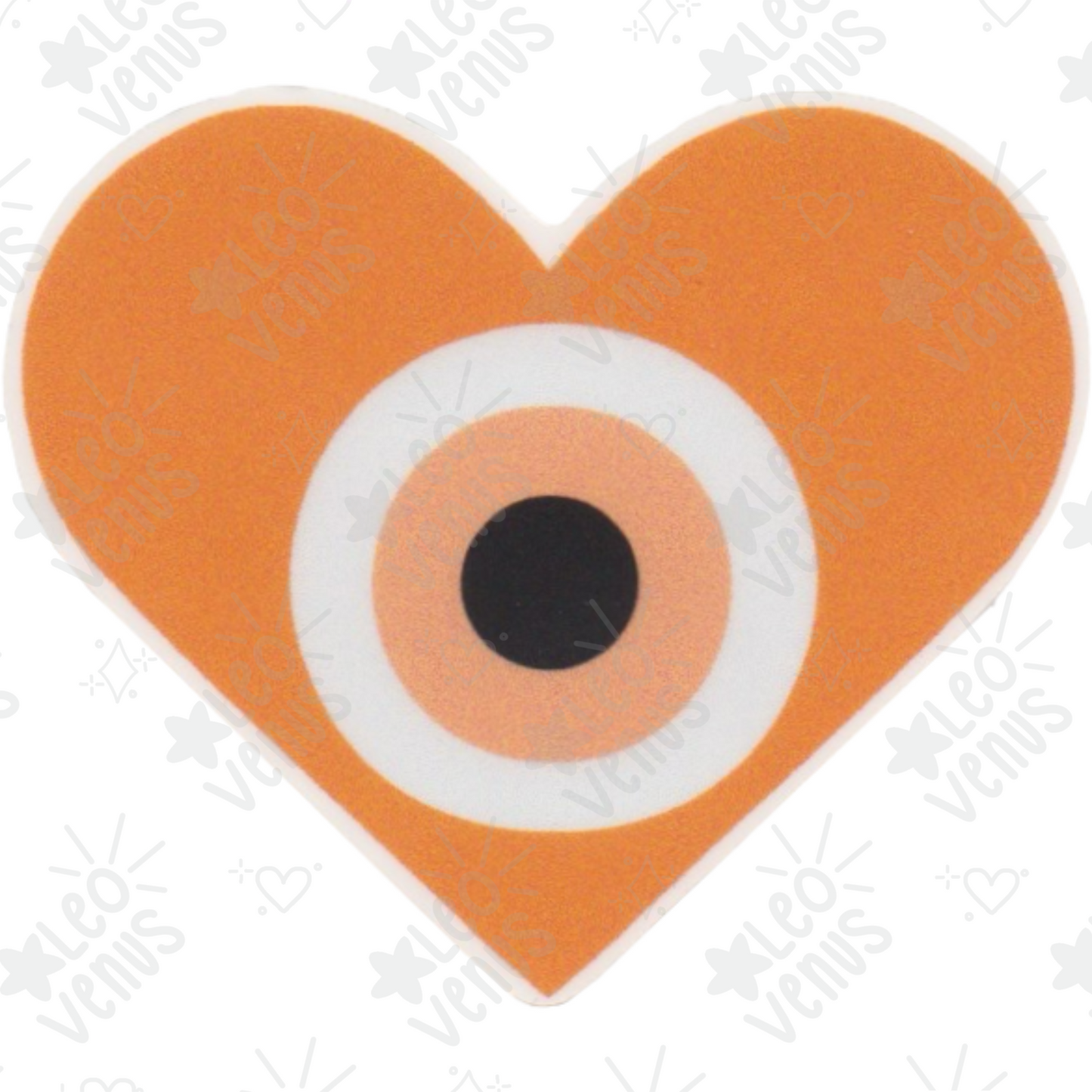 Evil Eye Heart Sticker