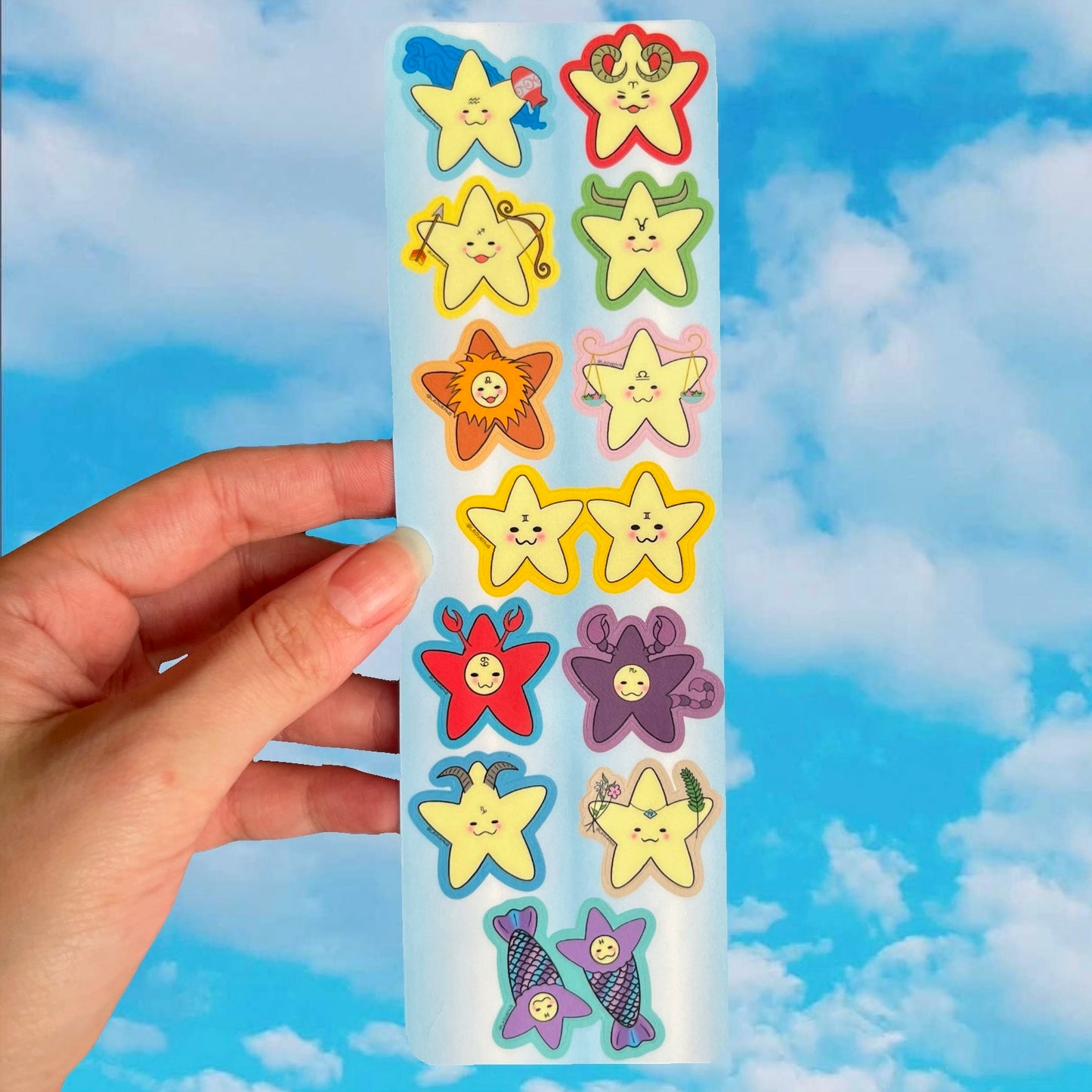 Zodiac Stars Sticker Sheet
