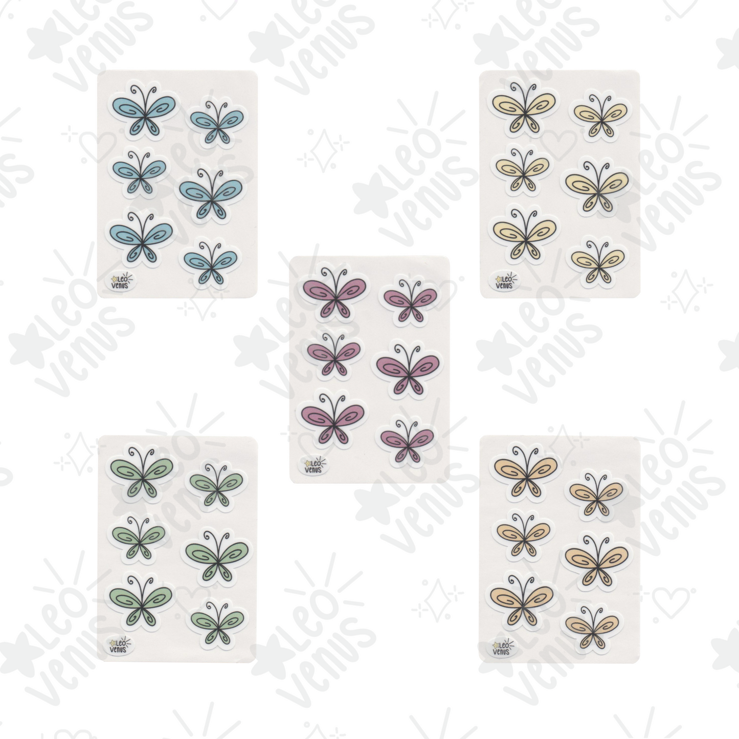 Butterfly Large + Mini Sticker Sheets