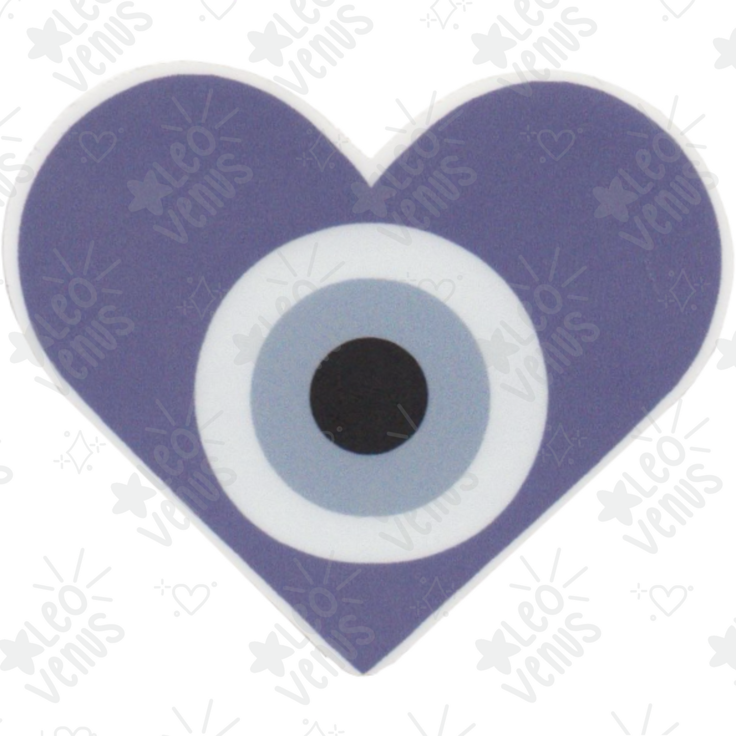 Evil Eye Heart Sticker