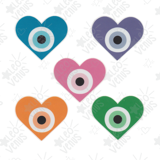 Evil Eye Heart Sticker