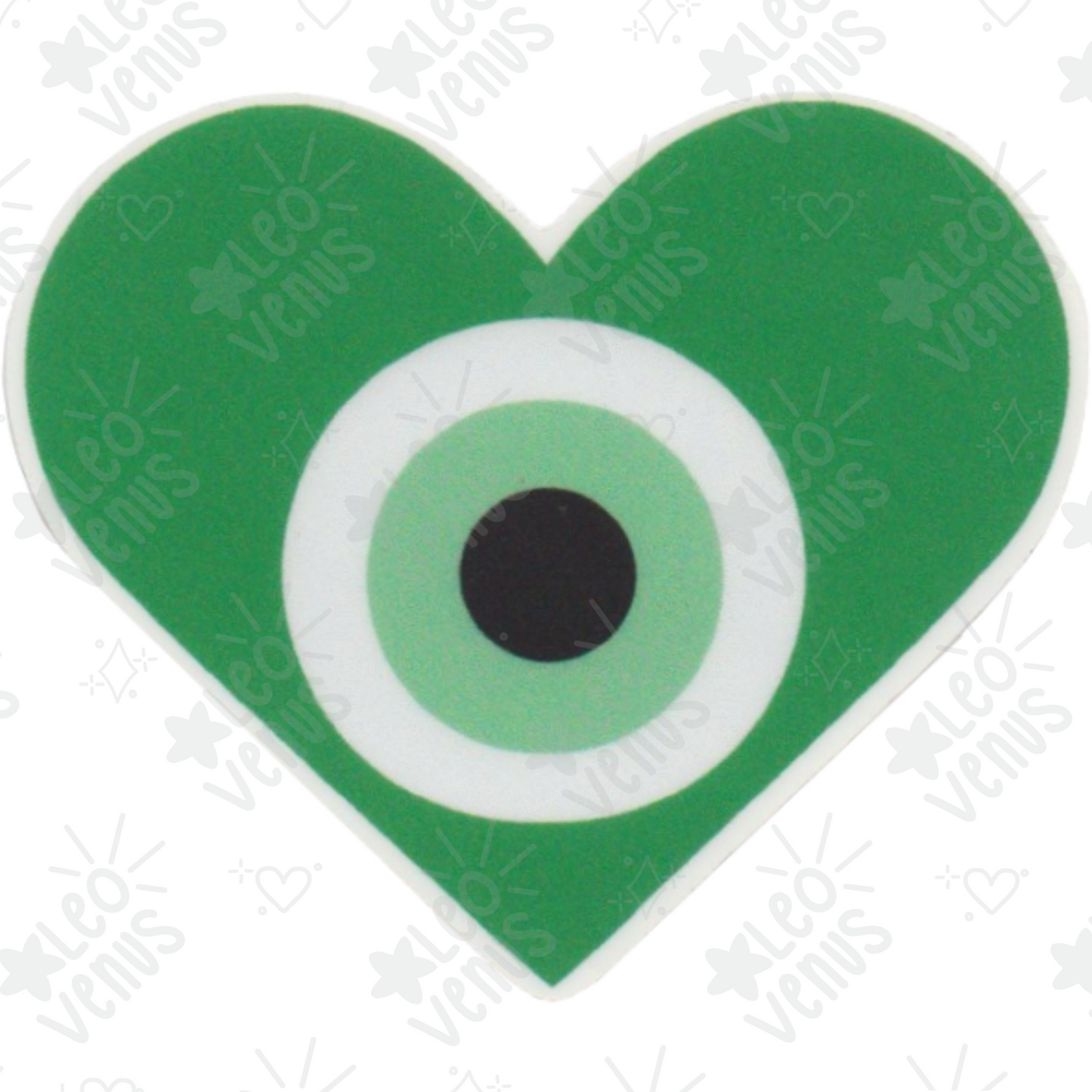 Evil Eye Heart Sticker