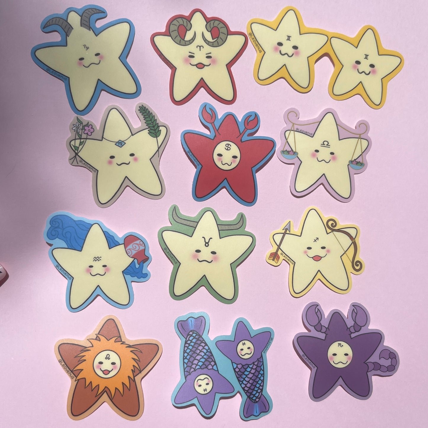 Hearts Aura Sticker Sheet