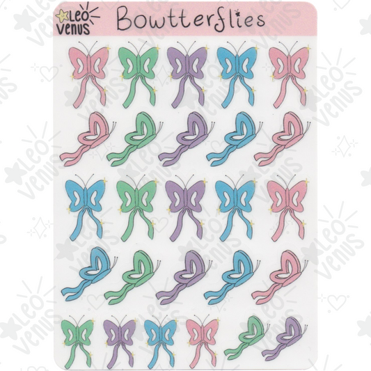 Bowtterfly Sticker Sheet
