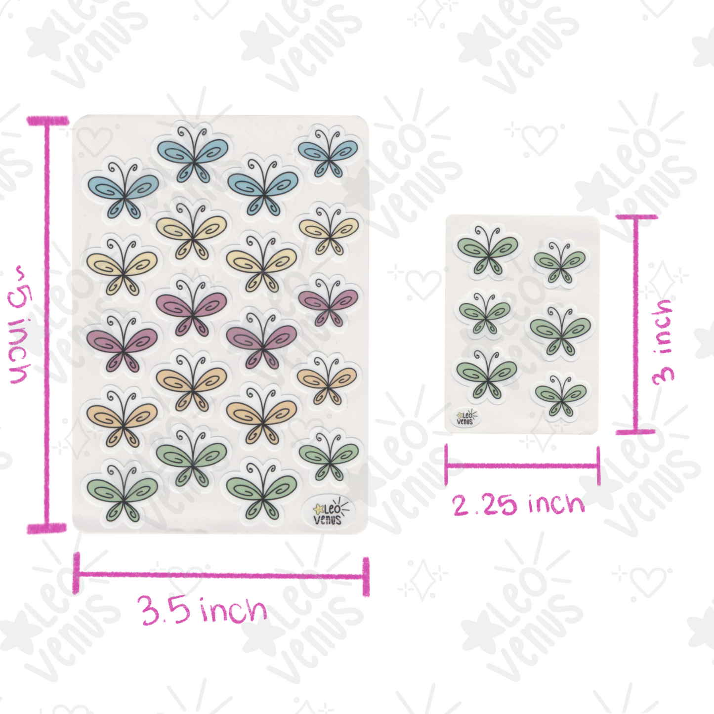 Butterfly Large + Mini Sticker Sheets