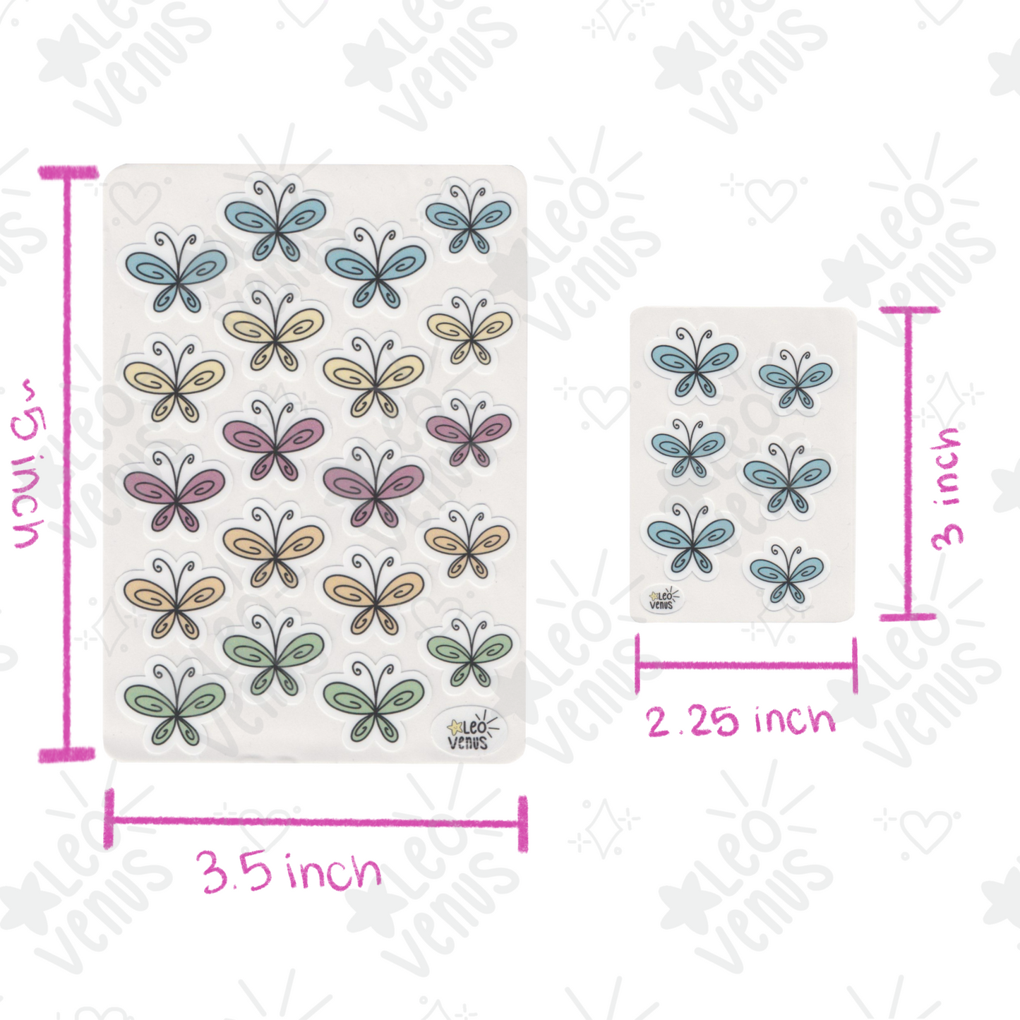 Butterfly Large + Mini Sticker Sheets