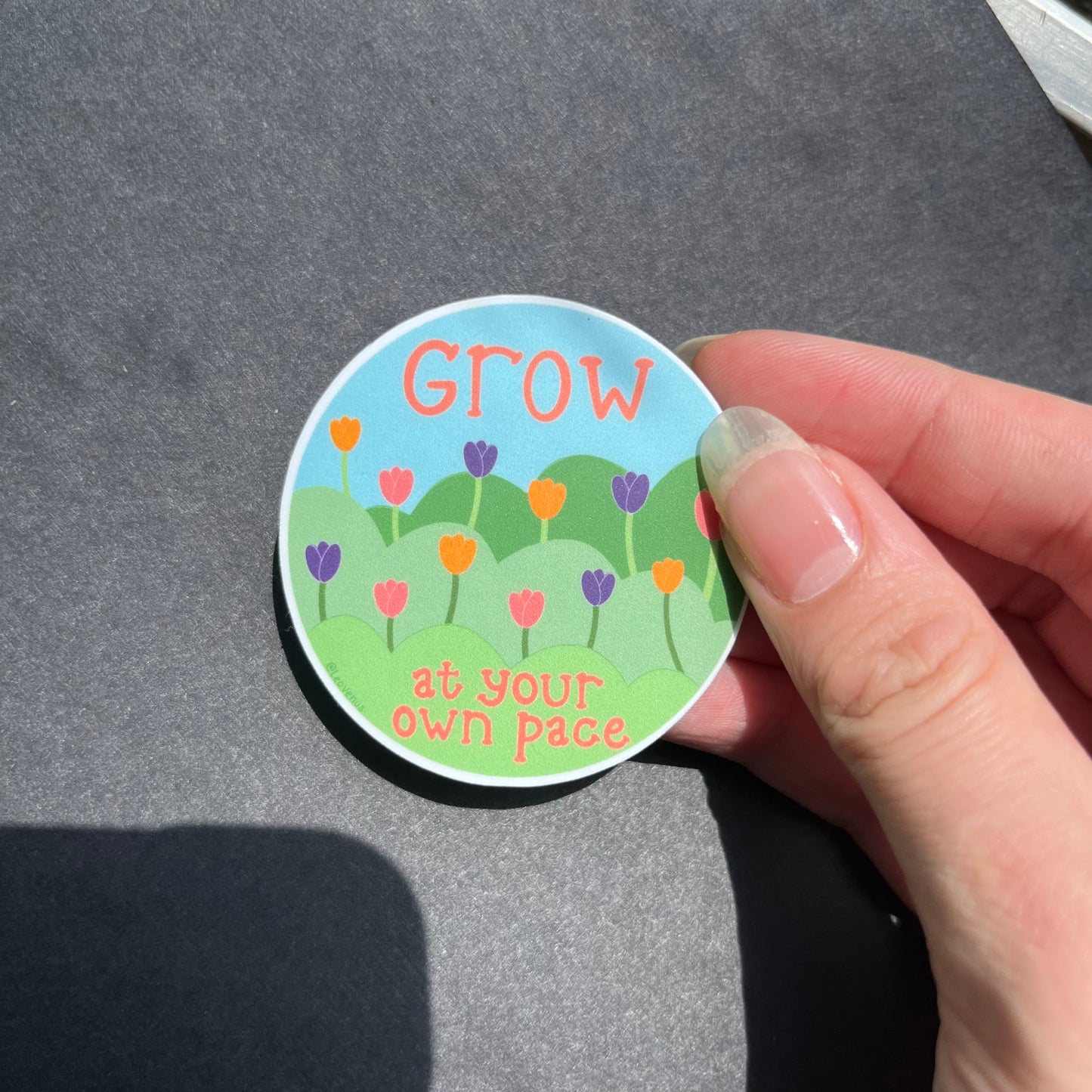 Grow At Your Own Pace Sticker