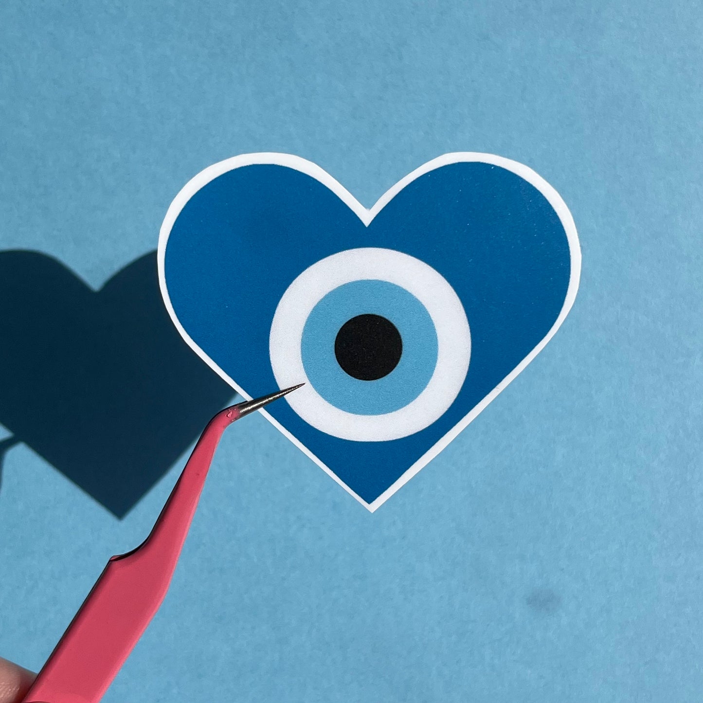 Evil Eye Heart Sticker