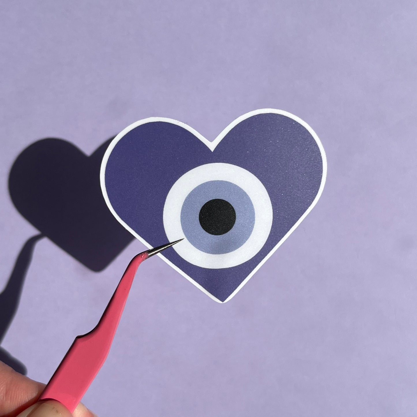 Evil Eye Heart Sticker