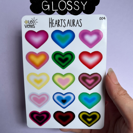 Hearts Aura Sticker Sheet