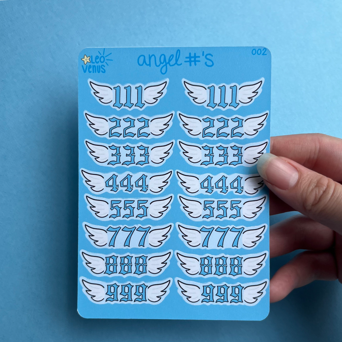 (MATTE) Angel Number Sticker Sheet