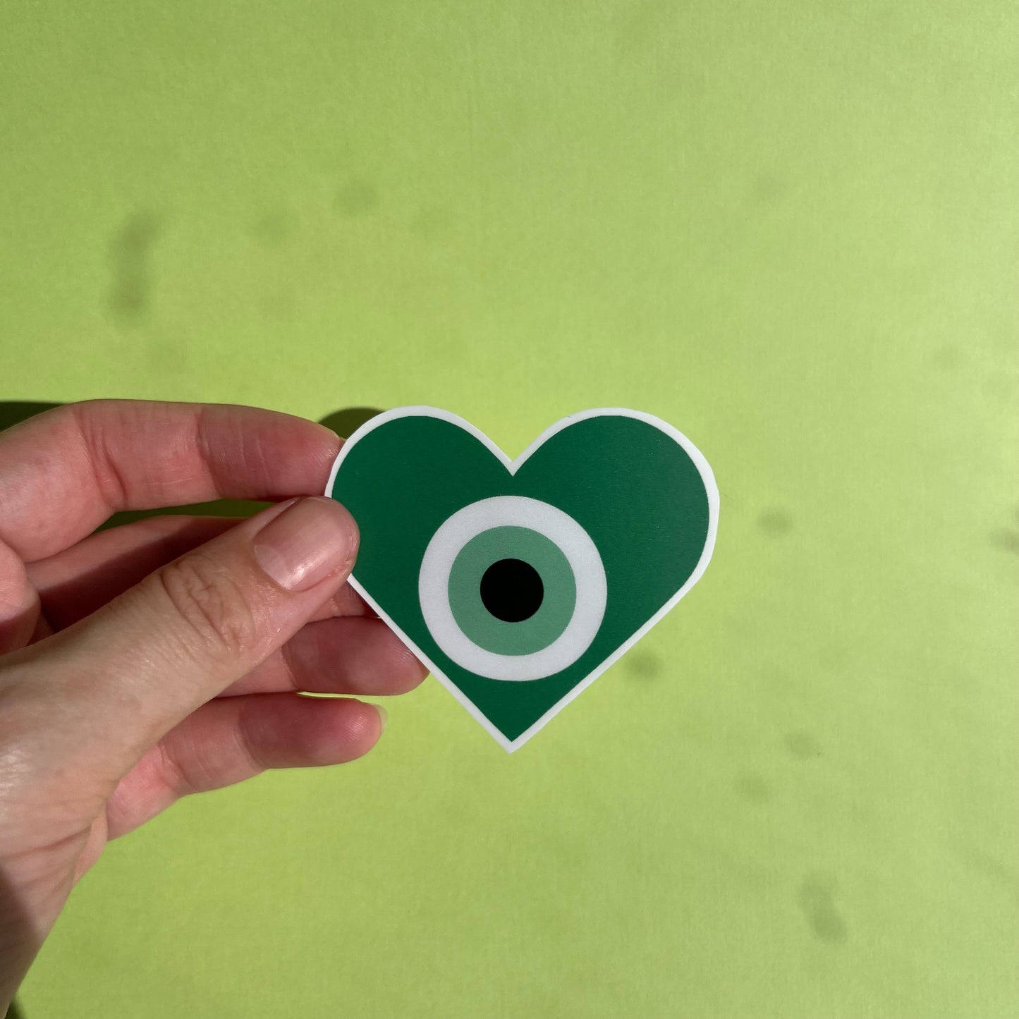 Evil Eye Heart Sticker