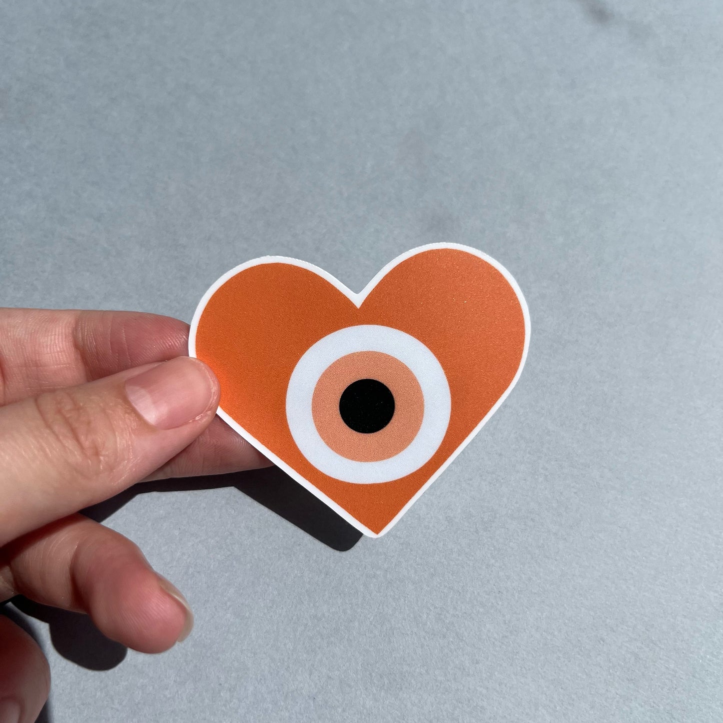 Evil Eye Heart Sticker