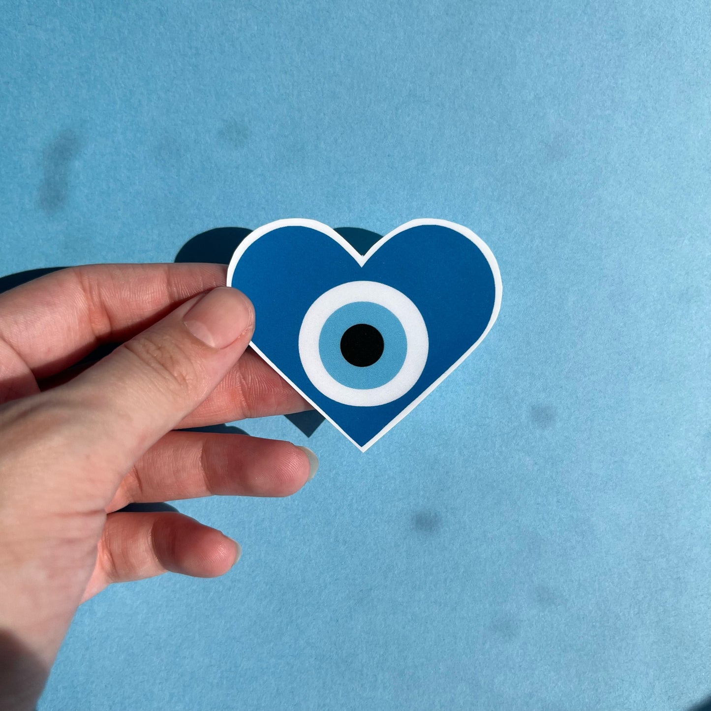 Evil Eye Heart Sticker