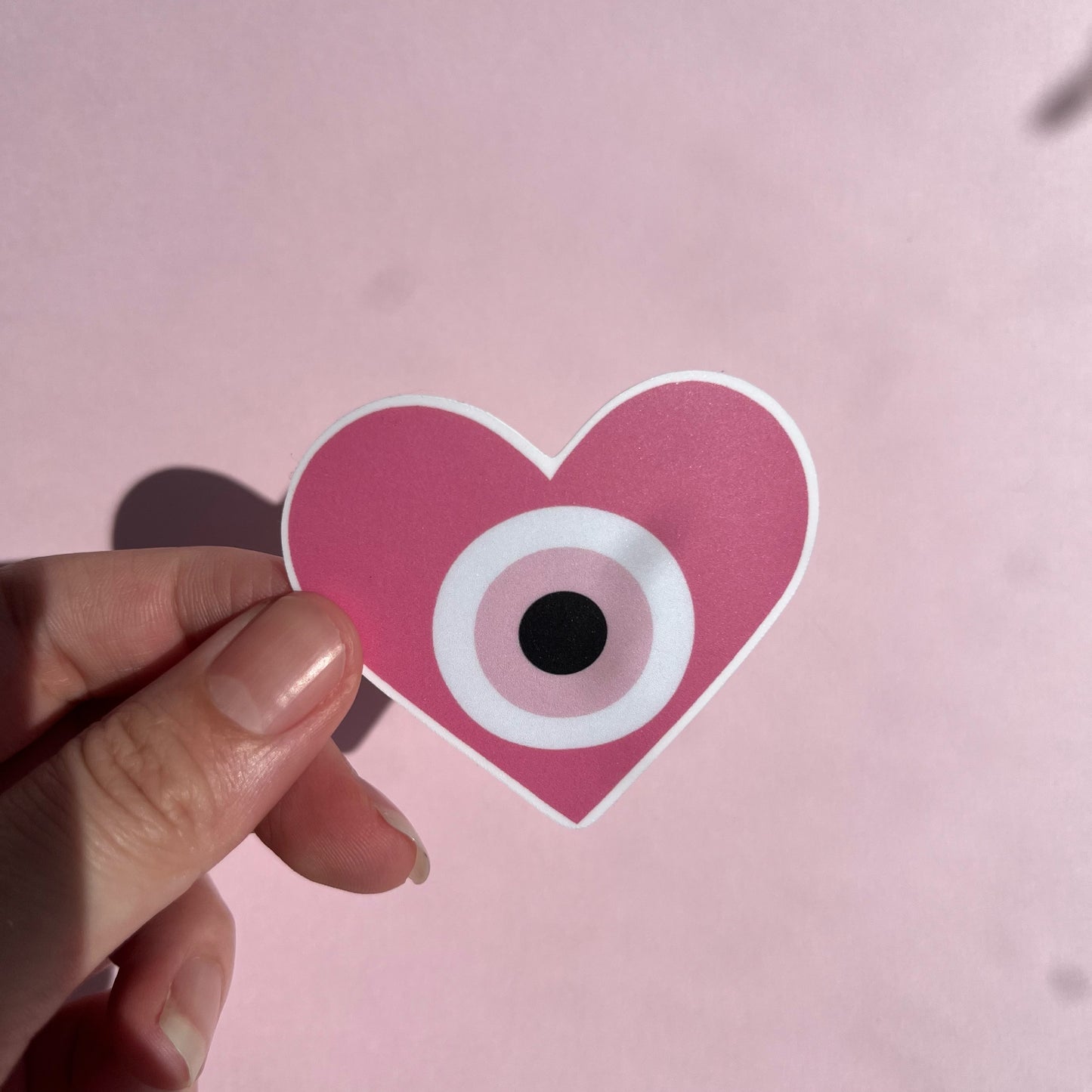 Evil Eye Heart Sticker