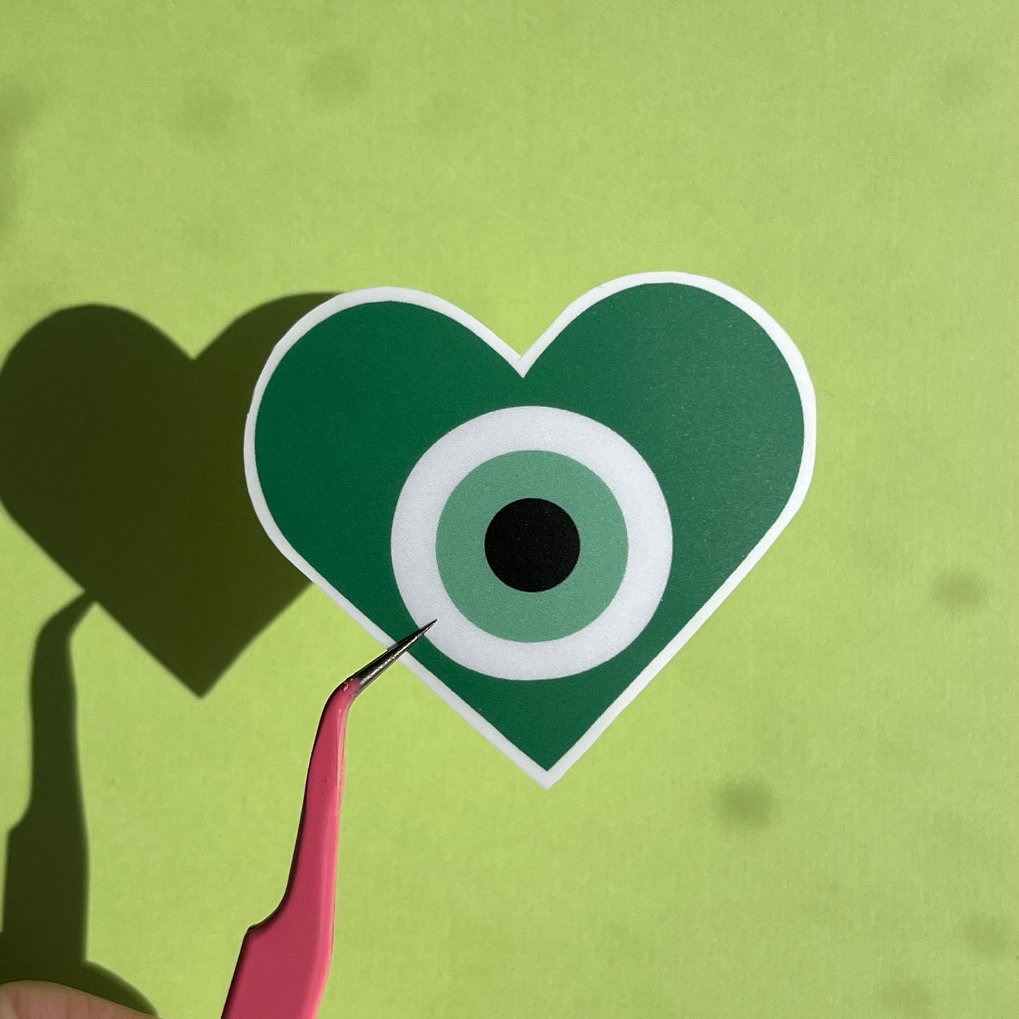 Evil Eye Heart Sticker