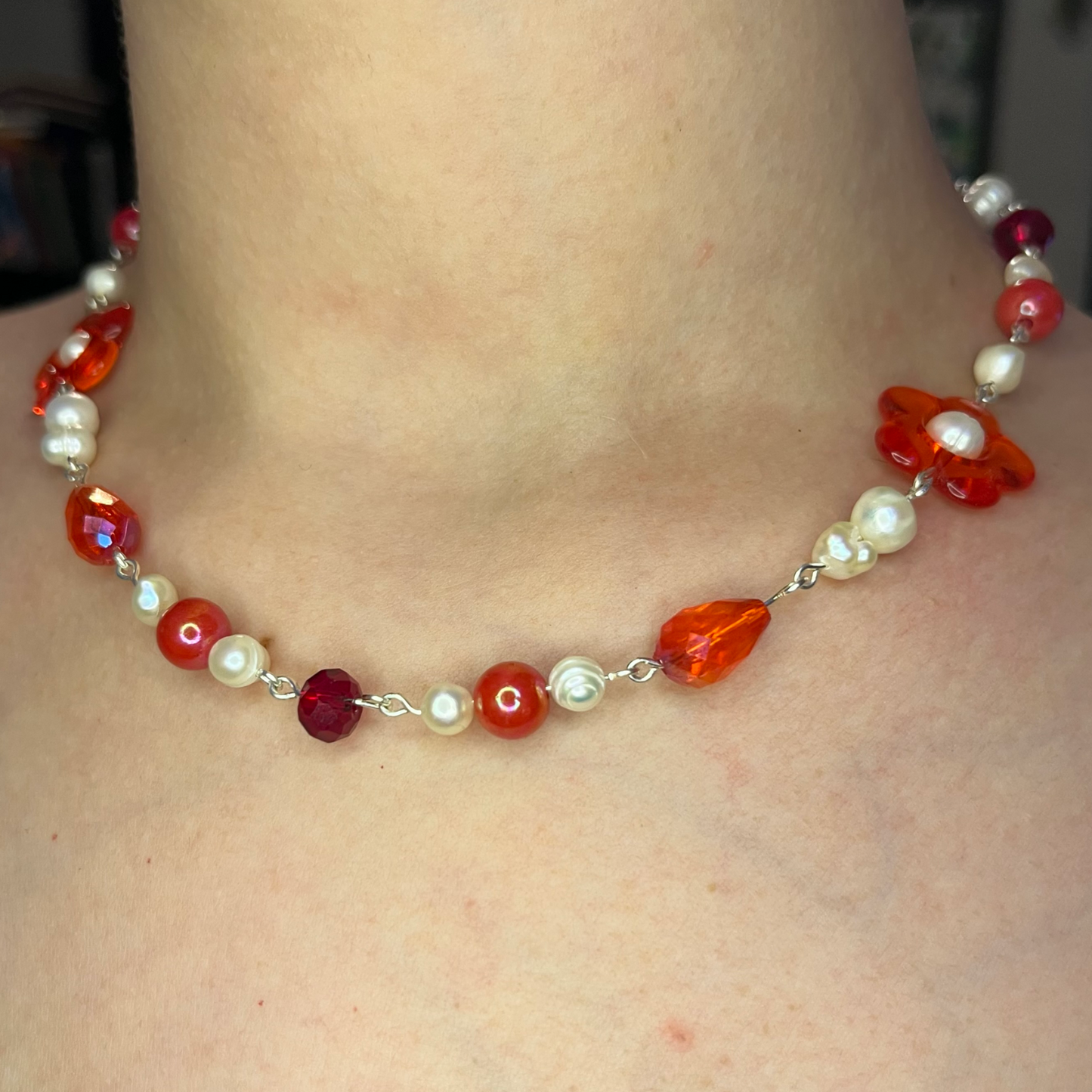 Scarlet Garden Necklace