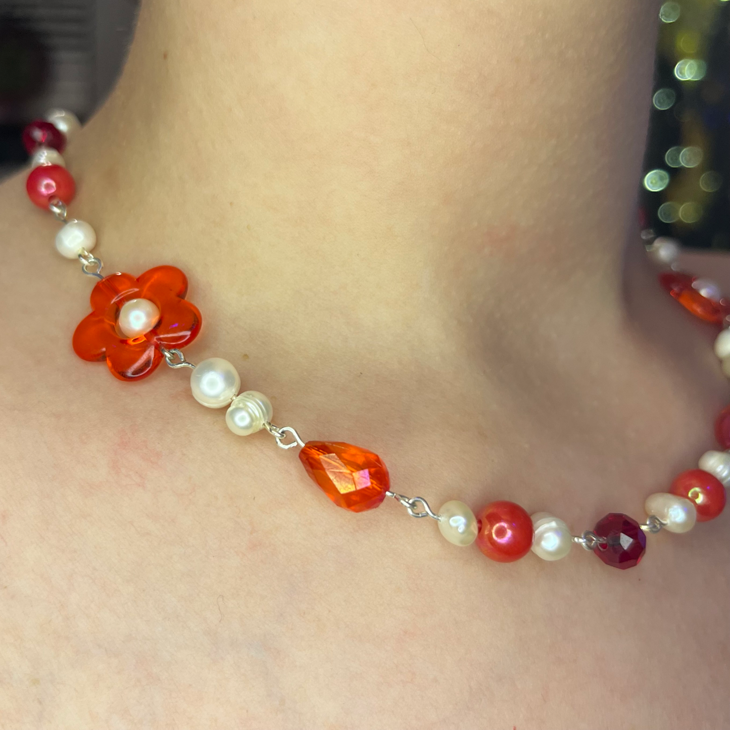 Scarlet Garden Necklace