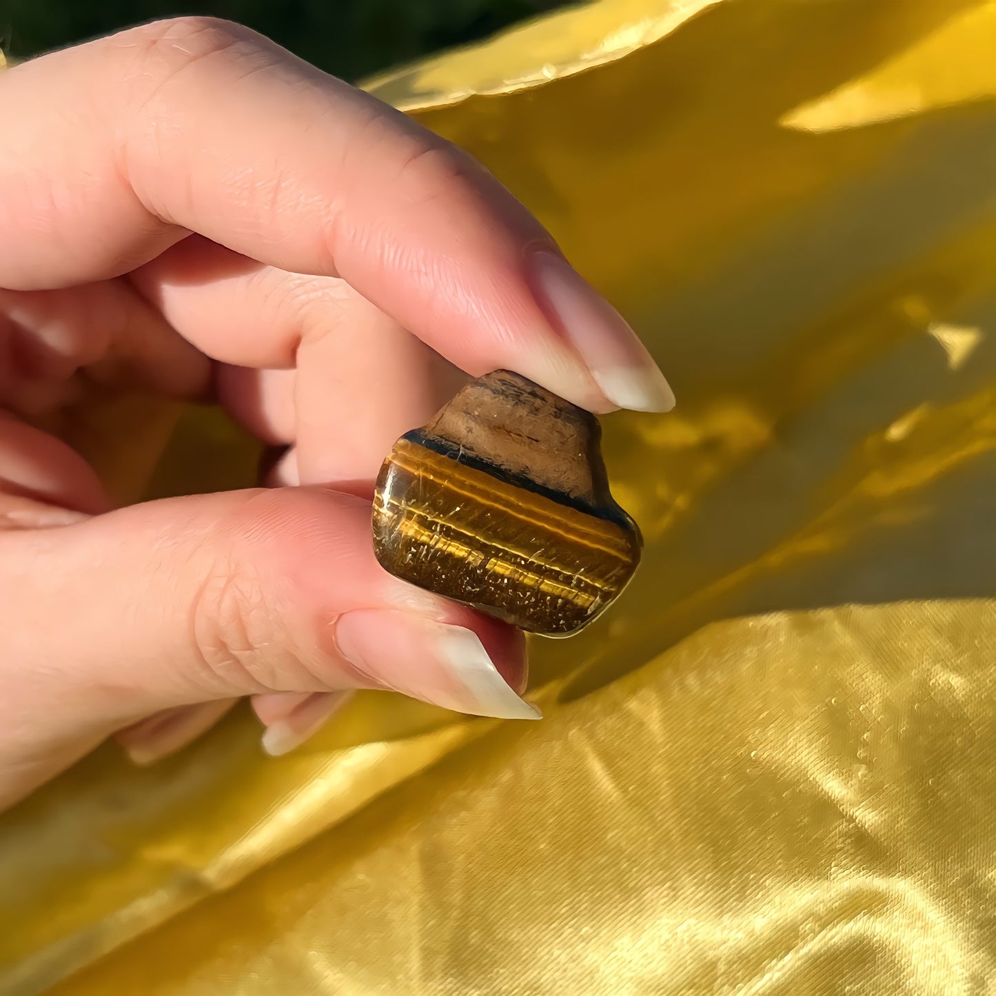 Tiger's Eye Tumbled Stone