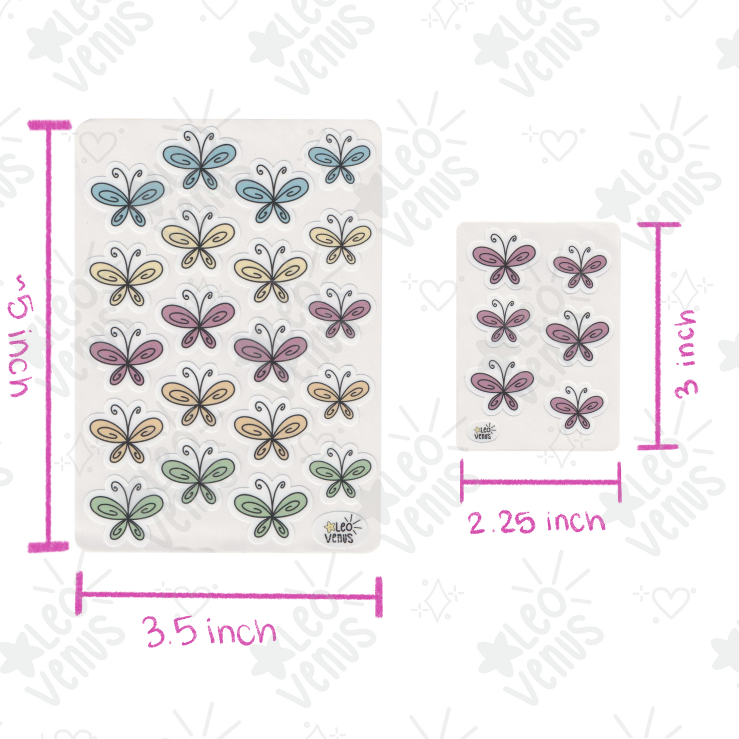 Butterfly Large + Mini Sticker Sheets