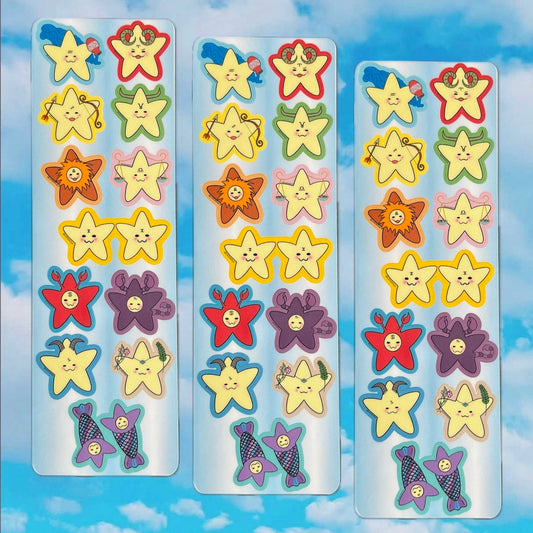 Zodiac Stars Sticker Sheet
