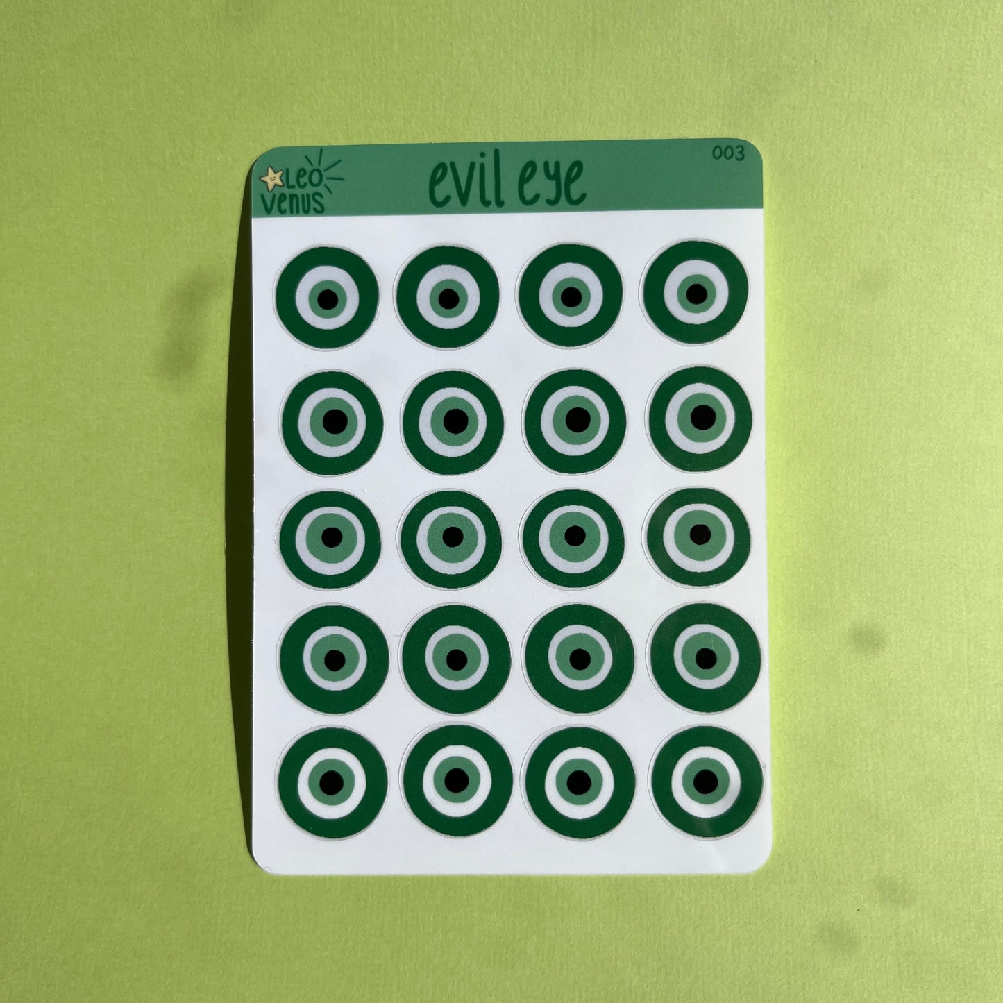 (GLOSSY) Evil Eye Sticker Sheet