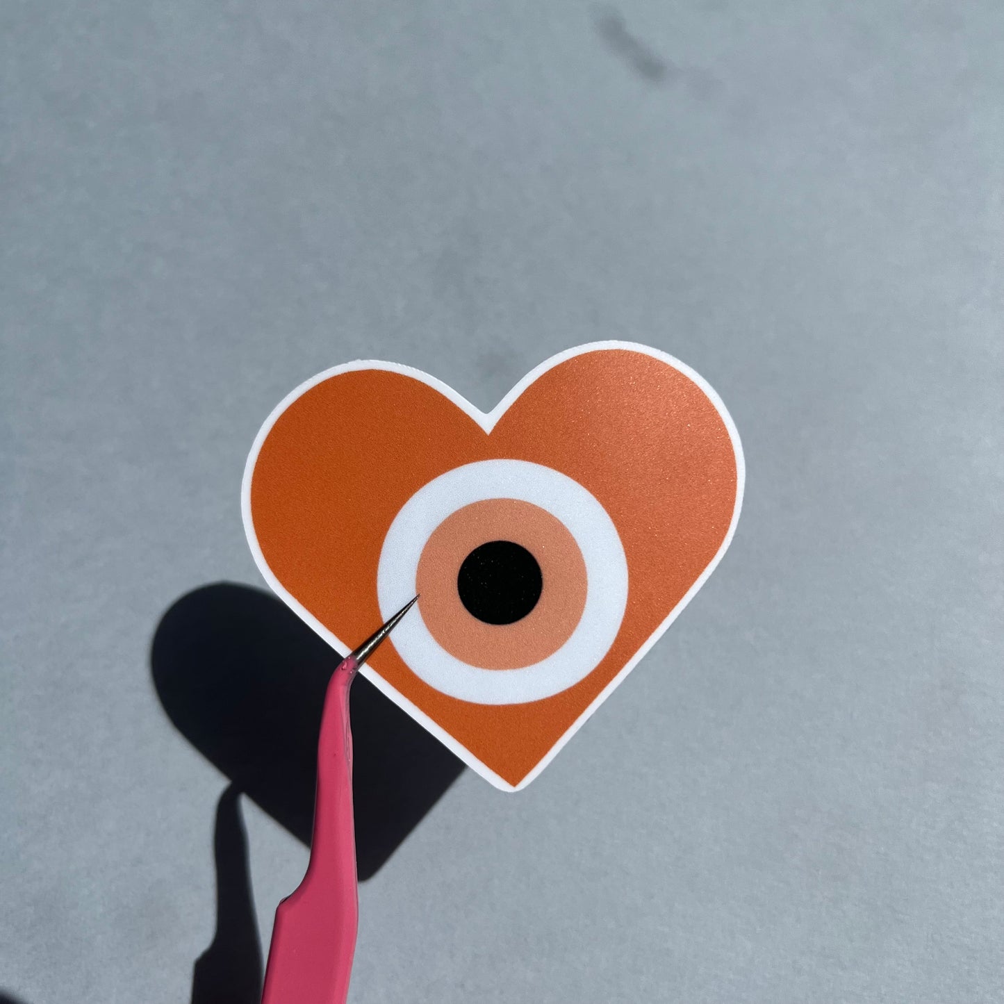 Evil Eye Heart Sticker
