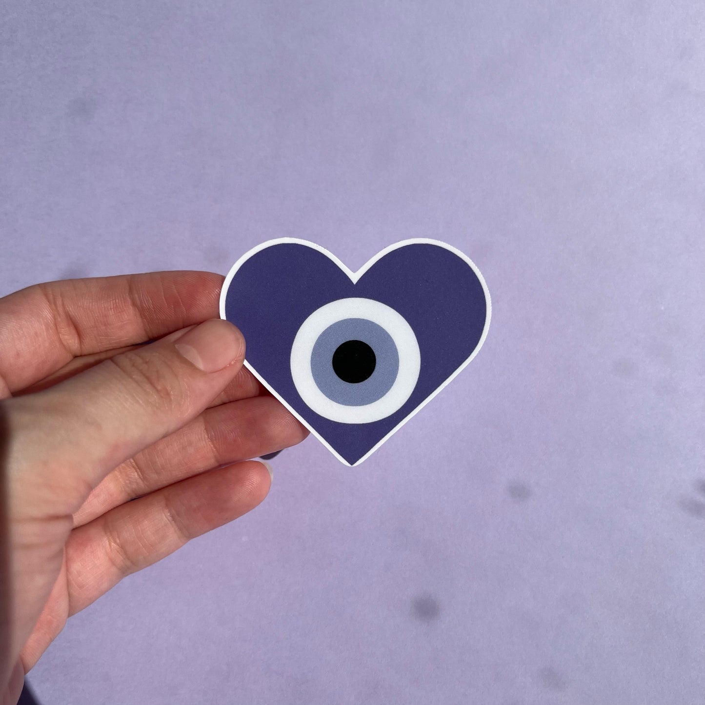 Evil Eye Heart Sticker